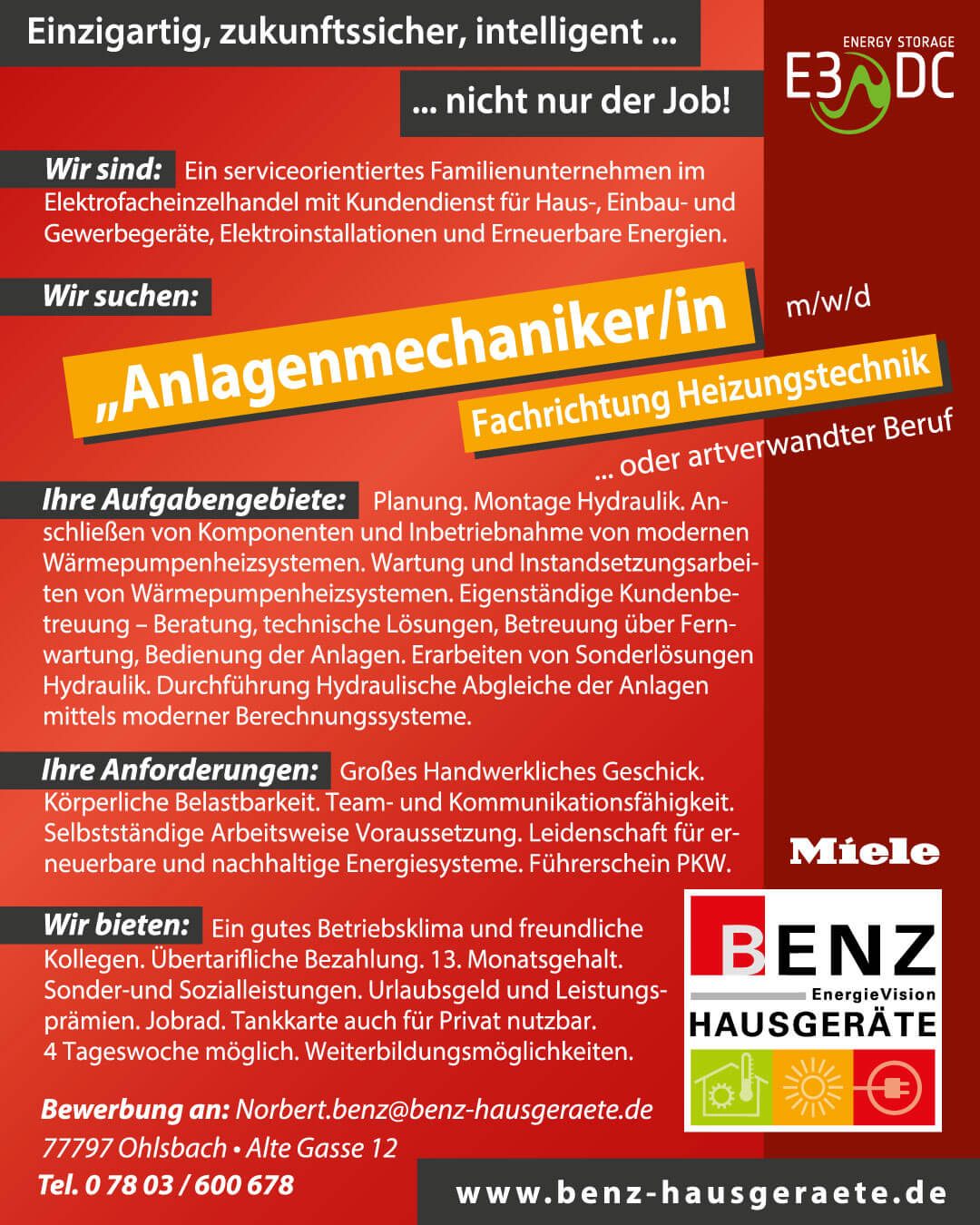 Anlagenmechaniker (m/w/d)